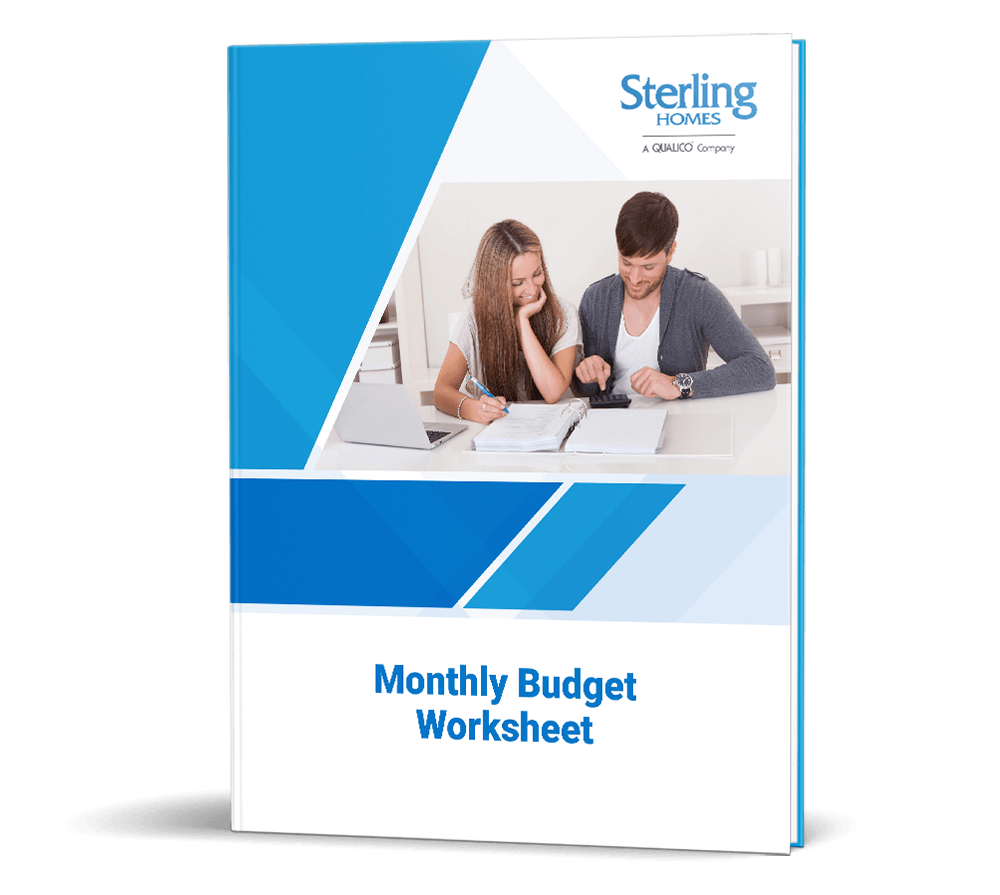 monthly budget worksheet cover image